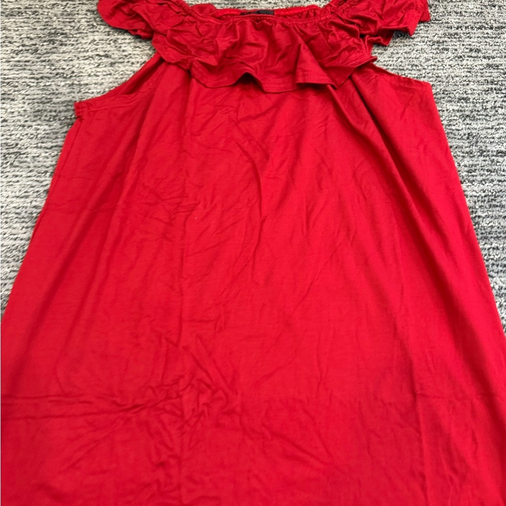 PrettyLittleThing Red Tunic Top - Picture 6 of 7